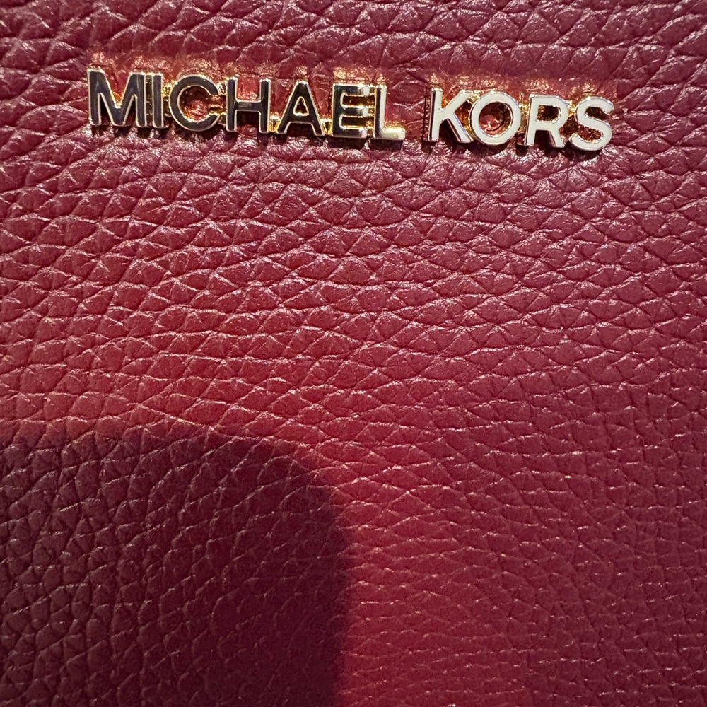 Michael Kors Oxblood Leather Wristlet - Picture 4 of 8